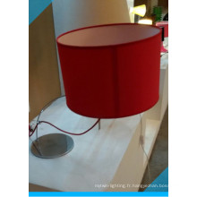 La plus nouvelle lampe de chevet rouge de tissu d&#39;ombre de tissu